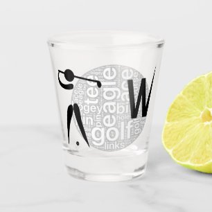 Personalised Golf Whisky Shot Glass