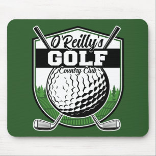 Personalised Golfer Player Pro Golf Country Club  Mouse Pad
