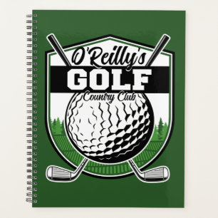 Personalised Golfer Player Pro Golf Country Club Planner