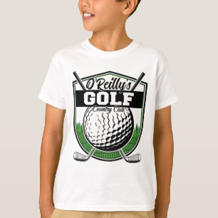 Personalised Golfer Player Pro Golf Country Club T-Shirt