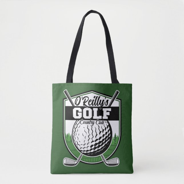 Personalised Golfer Player Pro Golf Country Club  Tote Bag (Front)