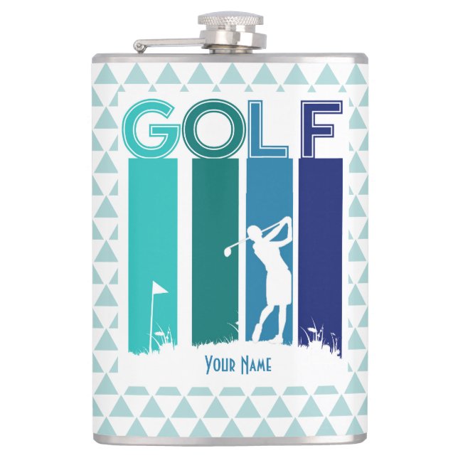 Personalised Golfer's Flask (Front)