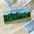 Personalised Golfing Since Golf Cart License Plate