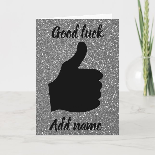 Personalised good luck card (Front)