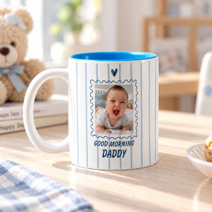 Personalised Good Morning Daddy Photo Mug from Bab