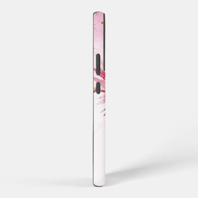 Personalised Gorgeious Watercolour Flower Print  Samsung Galaxy S22+ Case (Right Side)