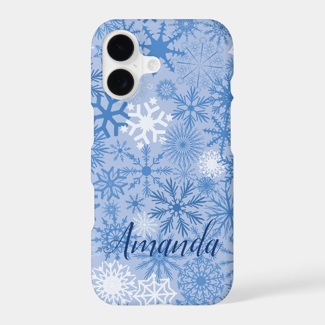 Personalised Gorgeous Snowflakes Pattern (Back)