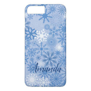 Personalised Gorgeous Snowflakes Pattern iPhone 8 Plus/7 Plus Case