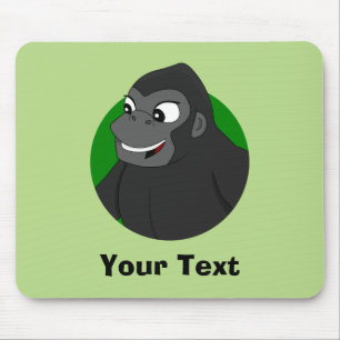 Personalised Gorilla Cartoon Mouse Pad