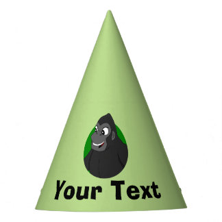 Personalised Gorilla Cartoon Party Hat