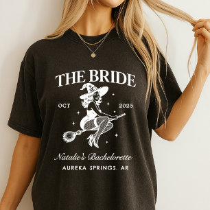 Personalised Goth Bachelorette Halloween Party T-Shirt