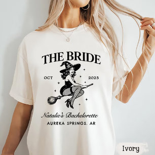 Personalised Goth Bachelorette Halloween Party T-Shirt