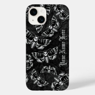 Personalised Goth Death Head Hawk Moth Gothic Case-Mate iPhone 14 Case