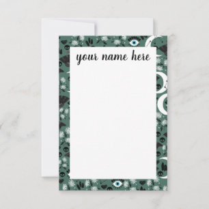 Personalised Goth Moths Notecards