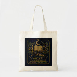Personalised Gothic Book Lover Gift Tote Bag