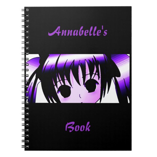 Personalised Gothic Eyes Notebook (Front)