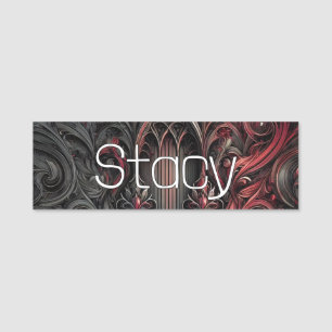 Personalised Gothic Name Tag