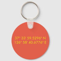 Personalised GPS keychain