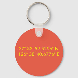 Personalised GPS keychain