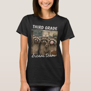 Personalised Grade Level Racoon Dream Team T-Shirt