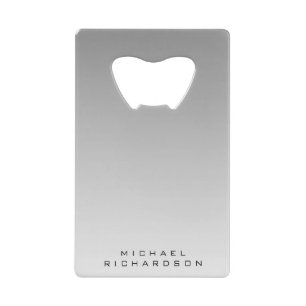 Personalised Gradient Grey Credit Card Bottle 