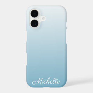 Personalised gradient ombre angel blue