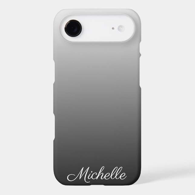 Personalised gradient ombre black shades of grey (Back)