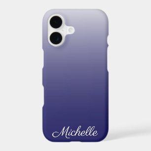 Personalised gradient ombre navy blue