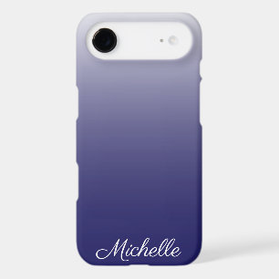 Personalised gradient ombre navy blue