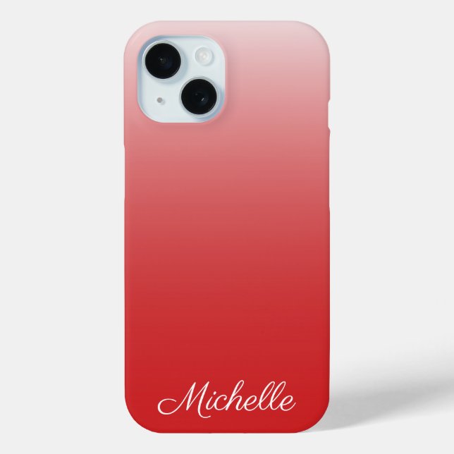 Personalised gradient ombre red Case-Mate iPhone c Case (Back)