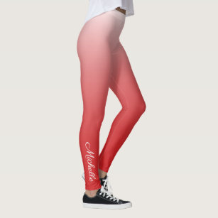 Ombré Red Leggings