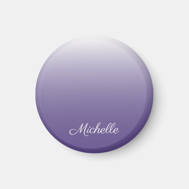 Personalised gradient ombre Ultra Violet Magnet (Front)