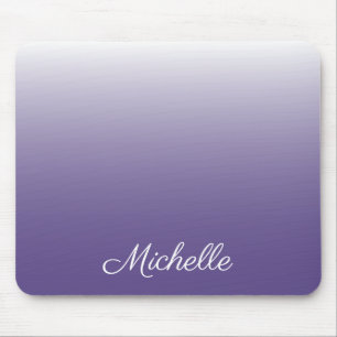 Personalised gradient ombre Ultra Violet Mouse Pad