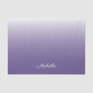 Personalised gradient ombre Ultra Violet Tissue Paper