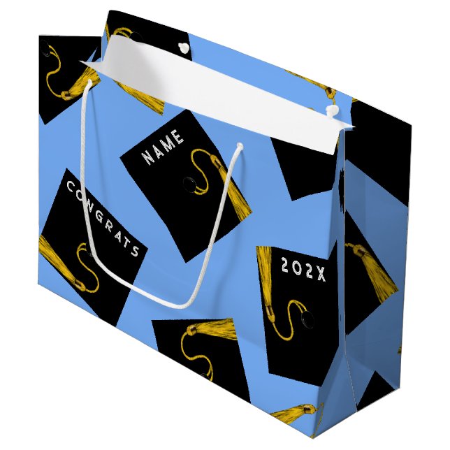 Personalised Graduation 2026 Large Gift Bag (Front Angled)