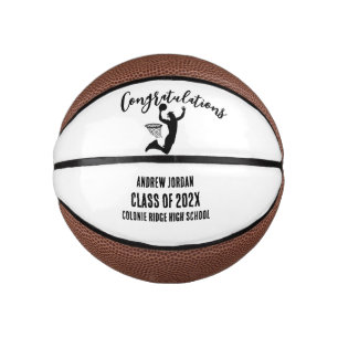 Personalised Graduation Basketball, Name Mini Basketball