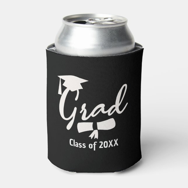 Personalised Graduation Beer Cooler, Custom Year  Can Cooler (Can Front)
