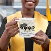 Personalised Graduation Black & Gold 20XX