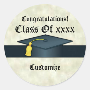 Personalised Graduation Cap Stickers