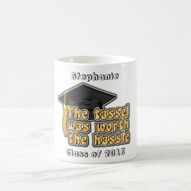 Personalised Graduation Cap Tassle Coffee Mug (Center)