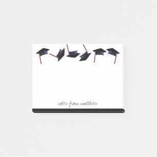 Personalised Graduation Caps Gone Wild B&W Post-it Notes