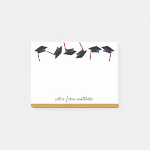 Personalised Graduation Caps Gone Wild Faux Gold Post-it Notes