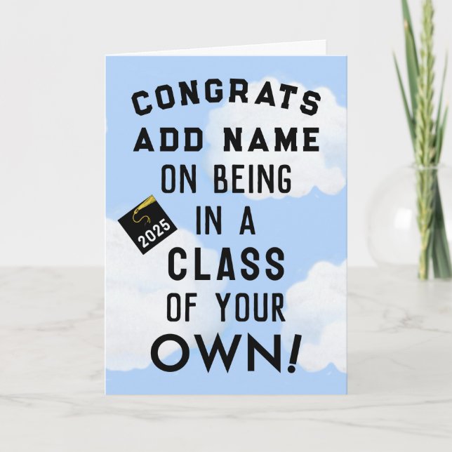 Personalised Graduation Card (Front)