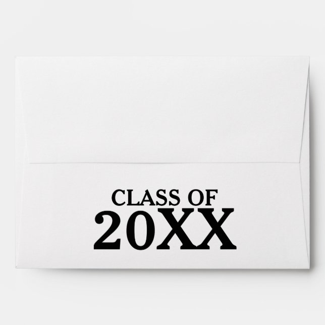 Personalised Graduation Class Envelope (Back (Top Flap))