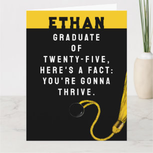 Personalised Graduation Class of 2025 Card