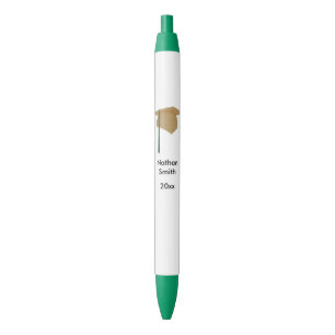 Personalised Graduation Class of Pens Gold Green