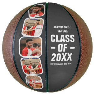 Personalised Graduation Class Of Photo and Text Basketball