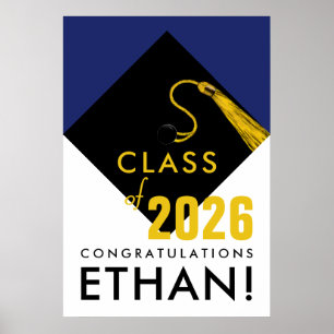 personalised graduation congrats poster
