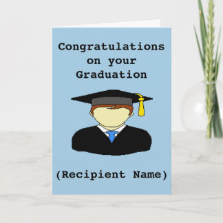 Personalised Graduation Congratulations Card