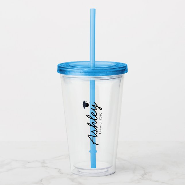 Personalised Graduation Cup Custom Tumbler Gift fo (Front)